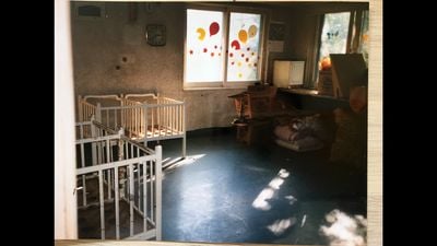 Sara Sejin Chang (Sara van der Heide), Four Months, Four Million Light Years (2020) (still). Korean orphanage in Busan.