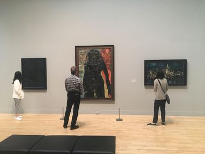 Who is the viewer? The people or the paintings? Paintings by F.N. Souza on view in All Too Human: Bacon, Freud, and a Century of Painting Life, Tate Britain, London (28 February–27 August 2018).