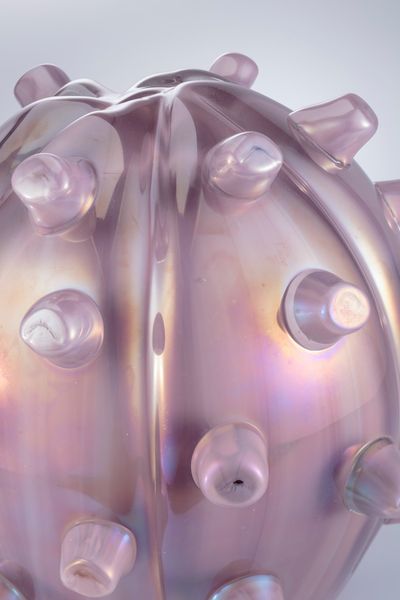 Monira Al Qadiri, Amorphous Solid Ghost (2017). Seven hand-blown glass sculptures.