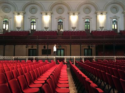 Filming of Akira Takayama's Our Songs—Sydney Kabuki Project (2018), on 28 January 2018 at the Sydney Town Hall.