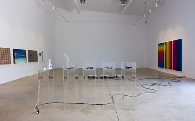 Exhibition view: Cory Arcangel & Olia Lialina: Asymmetrical Response, Art Projects Ibiza + Lune Rouge, Ibiza (20 June–16 December 2017).