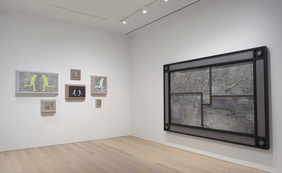 Exhibition view: Richard Artschwager, Primary Sources, Gagosian, New York (16 January–23 February 2019). Artwork © 2019 Richard Artschwager / Artists Rights Society (ARS), New York. Courtesy Gagosian. Photo: Rob McKeever.