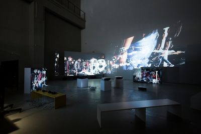 Meiro Koizumi, The New Breath Just After the Tempest/ Seven Deadly Sins (2018). Video installation. 10 min to 20 min each. Exhibition view: Titled Proregress—Art in an Age of Historical Ambivalence, 12th Shanghai Biennale, Power Station of Art (10 November 2018–10 March 2019). Courtesy Shanghai Biennale.