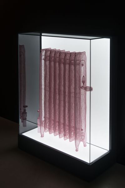 Do Ho Suh, Specimen Series: 348 West 22nd Street, New York, NY 10011, Corridor, Radiator (2013). Polyester fabric. 93.5 x 74.7 x 18.3 cm.