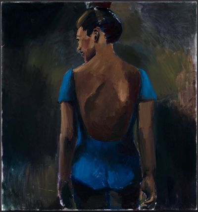 Lynette Yiadom-Boakye, Messages from Elsewhere (2013). Oil on canvas. 149.9 cm x 139.7 cm. Private collection, Chicago. © Lynette Yiadom-Boakye.