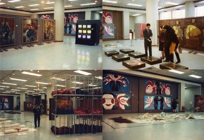 Exhibition view: China’s New Art, Post-1989, Hong Kong Arts Centre (30 January–28 February 1993). Courtesy Hanart TZ Gallery.