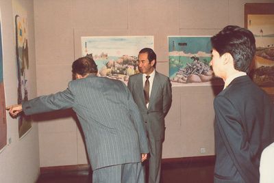 First exhibition of work by Luis Chan at Hanart TZ Gallery, Hong Kong (1983). Courtesy Hanart TZ Gallery.