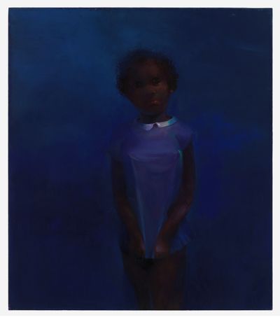 Lisa Yuskavage, The Ones That Don't Want To: Black Baby (1991–1992). Oil on canvas. 86.7 x 76.2 cm.