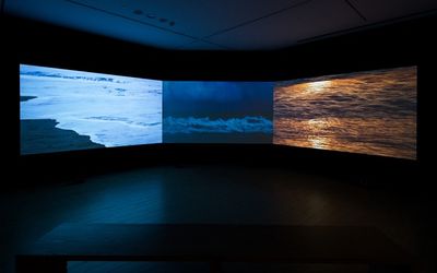 Wu Tsan-Cheng, Taiwan Sound Map Project Edition – Coastline 002 (2016–2018). Three-channel video, multi-channel stereo. dimensions variable.