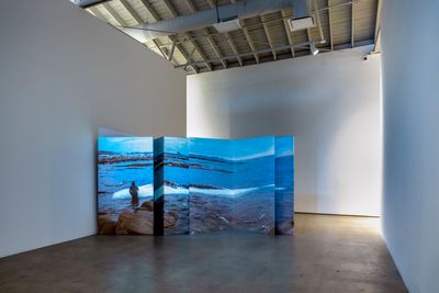 Patty Chang, Invocation for a Wandering Lake, Part I (2015). Exhibition view: Patty Chang: The Wandering Lake, 2009–2017, Institute of Contemporary Art, Los Angeles (17 March–4 August 2019). Courtesy Institute of Contemporary Art, Los Angeles.