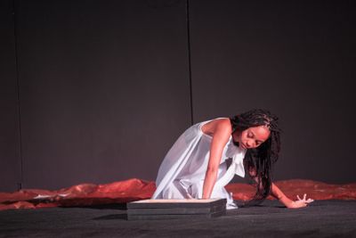 Elisabeth Efua Sutherland, Dwennimenn (2014). Performance at Nubuke Foundation, Accra.