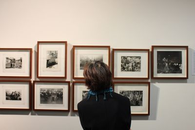 Exhibition view: Jim Wong-Chu, Jim Wong-Chu Photographs 1973—1981: People, Place, Politics, Centre A, Vancouver (25 September—18 October 2014). Photo: Centre A.