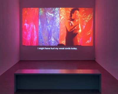 Jiang Zhi, Our Love (2005). Exhibition view: Episode I, Urban Explosion, The D-Tale, Video Art from the Pearl River Delta, Times Art Center Berlin (1 December 2018–12 January 2019). Courtesy Times Art Center Berlin. Photo: graysc.de. 