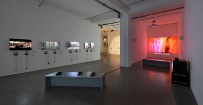 Exhibition view: Episode I, Urban Explosion, The D-Tale, Video Art from the Pearl River Delta, Times Art Center Berlin (1 December 2018–12 January 2019). Courtesy Times Art Center Berlin. Photo: graysc.de.