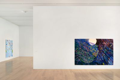 Exhibition view: Jadé Fadojutimi, Institute of Contemporary Art, Miami (30 November–17 April 2022).