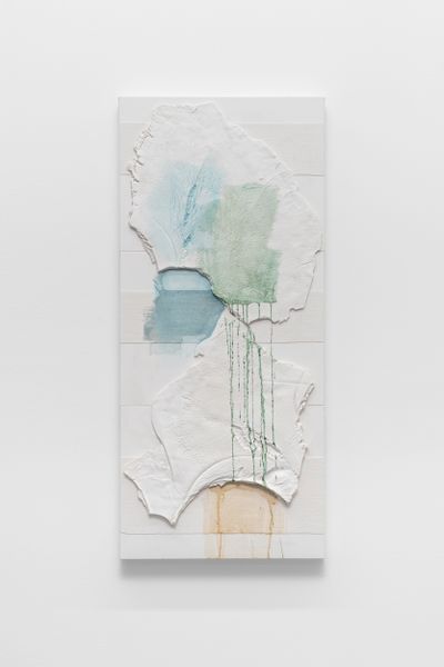 John Henderson, Several Absences (2021). Cast gypsum and ink. 91.4 x 40.6 cm. © John Henderson.