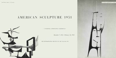 Exhibition pamphlet reads American Sculpture 1951