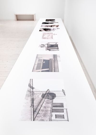 Naeem Mohaiemen, Rankin Street (2013). Exhibition view: Bildmuseet, Sweden (2021).