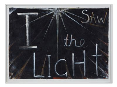 Nell, I SAW the LIGHT (2020). Acrylic and Japanese pigment on linen. 137.8 x 183.3 cm.
