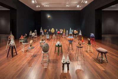 Nell, The Wake (2014–2016). Mixed media. Dimensions variable. Exhibition view: 2016 Adelaide Biennial of Australian Art, Art Gallery of South Australia (27 February–15 May 2016).