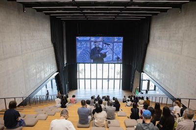 Livestreamed opening reception of Angela Su: Arise, Hong Kong in Venice, Grand Stair, M+.