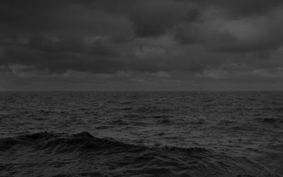 Dawoud Bey, Untitled #25 (Lake Erie and Sky) (2017). From the series 'Night Coming Tenderly, Black'. Rennie Collection, Vancouver. © Dawoud Bey.
