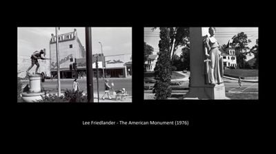 Photographs by Lee Friedlander presented for conversation between Dawoud Bey and Sarah Meister, /Dialogues, EXPO CHICAGO (7–10 April 2022).