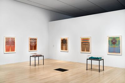 Exhibition view: Ellen Lesperance, Amazonknights, Institute of Contemporary Art, Miami (30 November 2021–27 March 2022).
