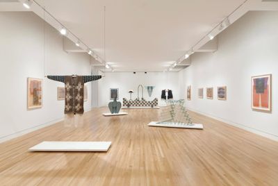 Exhibition view: Dress Codes: Ellen Lesperance and Diane Simpson, Frye Art Museum, Seattle (21 September 2019–5 January 2020).