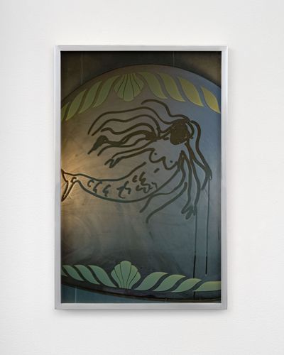 Farah Al Qasimi, Mirror Mermaid (2022). Archival inkjet print in aluminium artist's frame. Edition 1 of 5, 2AP. 43 x 27.9 cm.