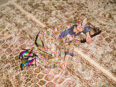 Farah Al Qasimi, M Napping On Carpet (2016). Archival inkjet print. 70 x 93.4 cm. Edition of 5 + 2AP.
