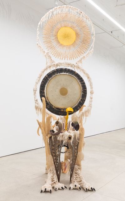 Guadalupe Maravilla, Disease Thrower #7 (2019). Henie Onstad Collection. Exhibition view: Seven Ancestral Stomachs, P·P·O·W, New York (26 February–26-March 2021).