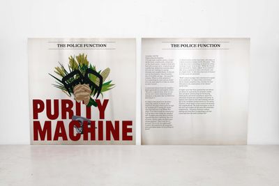Hassan Khan, Purity Machine (2021). Two prints on aluminium. 150 x 150 cm each.