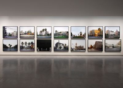Hrair Sarkissian, 'Execution Squares' (2008). Series of 14 C-prints. 13 images: 125 x 160 cm each, 1 image: 125 x 175 cm. Exhibition view: The Other Side of Silence, Sharjah Art Foundation (2021). Sharjah Art Foundation Collection. Photo: Shanavas Jamaluddin.