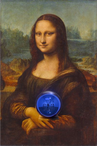 Jeff Koons, Gazing Ball (da Vinci Mona Lisa) (2015). The Broad Art Foundation. © Jeff Koons.