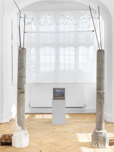 Exhibition view: Jesse Darling, Enclosures, Camden Art Centre, London (13 May–26 June 2022). Photo: Eva Herzog.