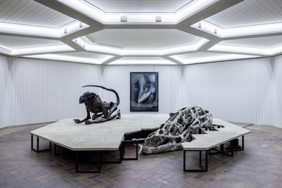 Mire Lee, Endless House (2021). Exhibition view: H.R. Giger and Mire Lee, Schinkel Pavillon, Berlin (18 September 2021–16 January 2022).
