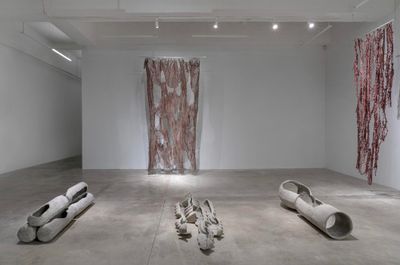 Exhibition view: Mire Lee, Carriers, Tina Kim Gallery, New York (15 September–22 October 2022).