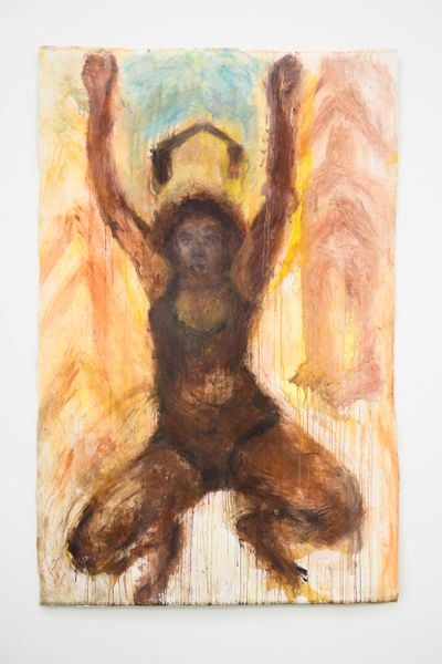 Pélagie Gbaguidi, Le jour se lève: Body archive (2021). 210 x 135.5 cm.