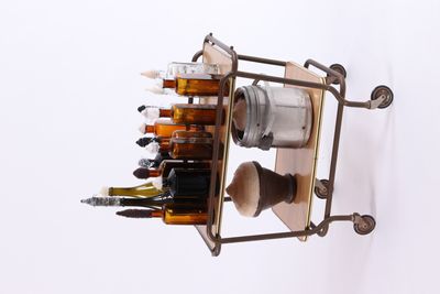 Pinaree Sanpitak, The Affairs of Serving (2020–2021). Mulberry paper, needle, and found objects. Dimensions variable, set of 18 trolleys.