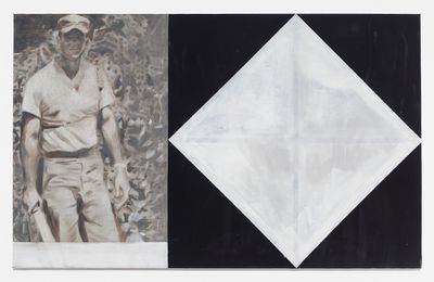 Sawangwongse Yawnghwe, Bill Young (2021). Acrylic on linen. 96.52 x 157.48 cm.