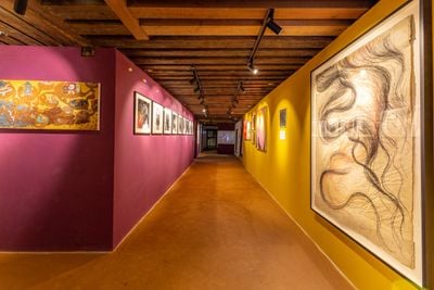 Exhibition view: Kathmandu Triennale 2077, Bahadur Shah Baithak, Kathmandu (11 February–21 March 2022).