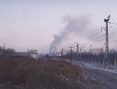 Tomoko Yoneda, Railway Track—Overlooking the location of where the Japanese Army fabricated a bombing to create a reason to invade Manchuria, Shenyang, China, from the series 'Scene' (2007).