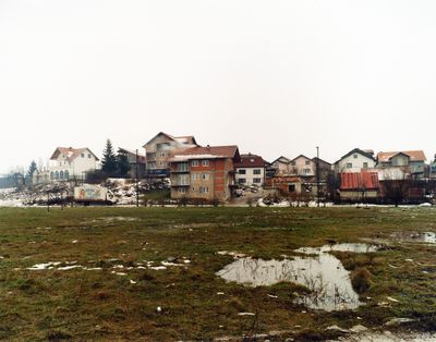 Tomoko Yoneda, Minefield—View of mined football pitch, Sarajevo, from the series 'Scene' (2004).