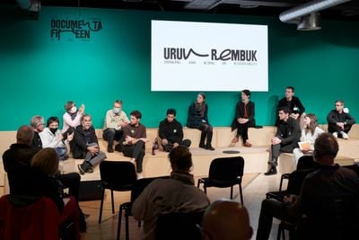 documenta fifteen, 'urun rembuk – thinking and acting on sustainability', panel discussion, ruruHaus, Kassel (5 November 2021).
