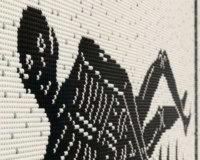 Ai Weiwei, Know Thyself (2022) (detail). Lego bricks. 192.5 x 192.5 cm. © Ai Weiwei.
