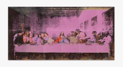 Ai Weiwei, The Last Supper in Pink (2022). Lego bricks. 344.8 x 689.7 cm. © Ai Weiwei.
