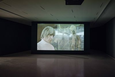 Anton Vidokle, 'Immortality For All: A Film Trilogy on Russian Cosmism' (2014–2017). HD video, colour, sound. 96 min. Exhibition view: Space Oddity, UCCA Dune, Beidaihe (7 March–20 June 2021).