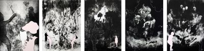 Brent Harris, The Other Side (2017). Photopolymer gravure and screenprints. © Brent Harris.