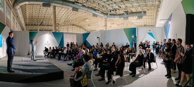Exchange Stage by Northern Trust at EXPO CHICAGO 2022. Photo: Kyle Flubacker.